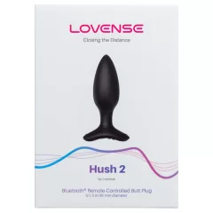   Lovense Hush 2 S - App-controlled anal vibrator (38 mm, black)