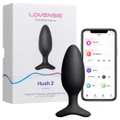   Lovense Hush 2 M - App-controlled anal vibrator (45 mm, black)