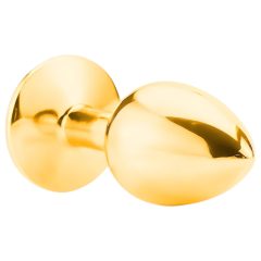 Sunfo - Gold Metal Anal Plug with Red Gem