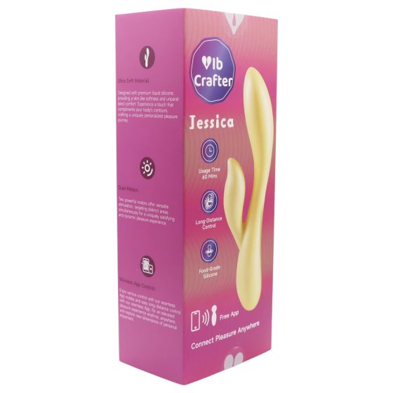 LP Jessica - Smart Vibrator with Clitoral Arm (Pastel Yellow)