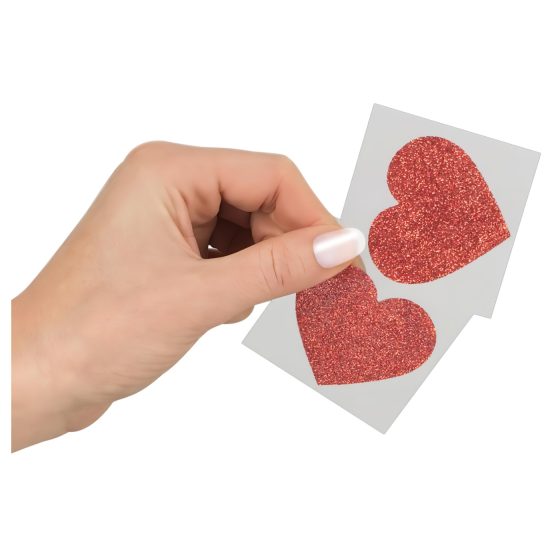Sparkling Heart Nipple Stickers