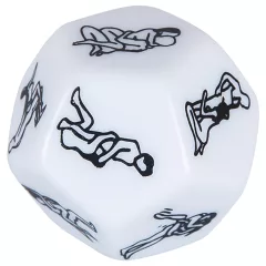 12-Sided Erotic Dice - White
