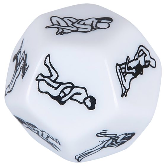 12-Sided Romance Dice - White