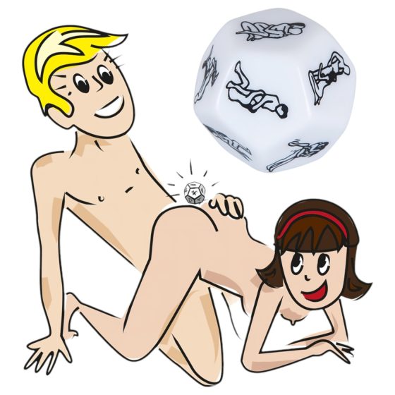 12-Sided Romance Dice - White