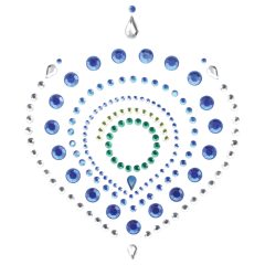 Glittering Diamonds Intimate Jewelry Set - 3 Piece (Blue)