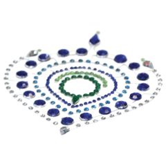 Glittering Diamonds Intimate Jewelry Set - 3 Piece (Blue)