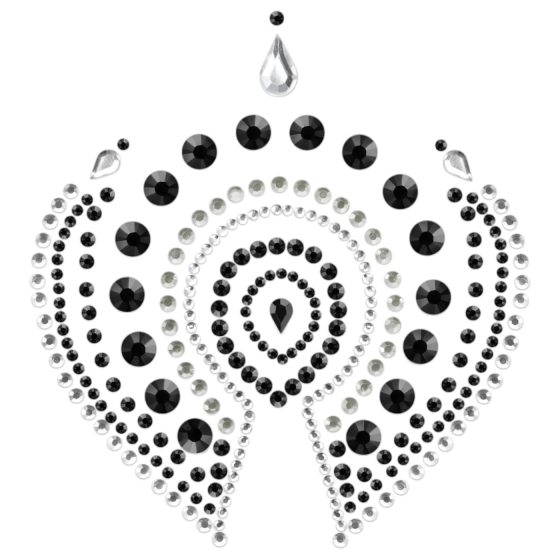 Sparkling Diamonds Intimate Jewelry Set - 3 Pieces (Black)