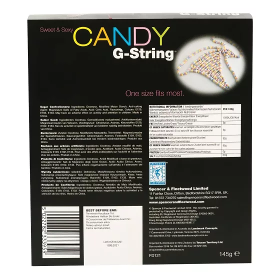 Spencer & Fleetwood - Edible Candy G‑String for Women - Multicoloured