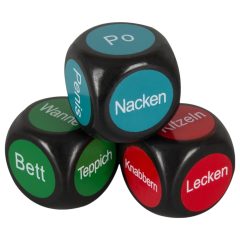 German Language Sexy Dice (Set of 3)