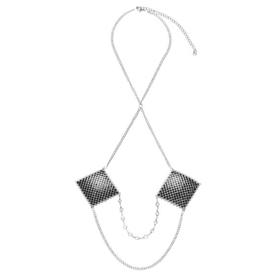 Cottelli - decorative nipple sticker (silver)