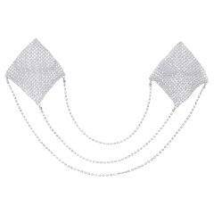 Cottelli - chain nipple sticker (silver)