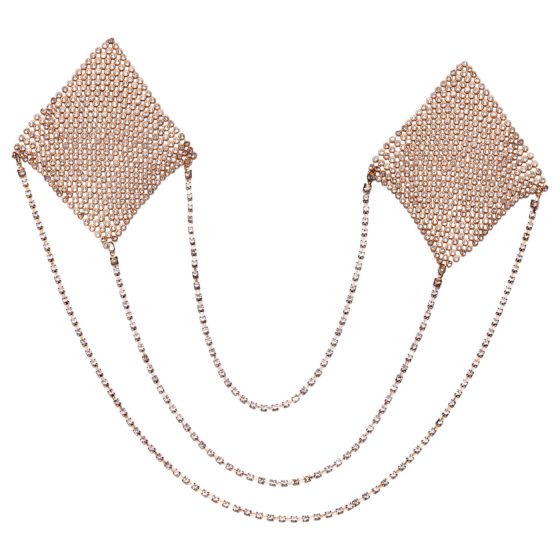 Cottelli - chain nipple sticker (gold)