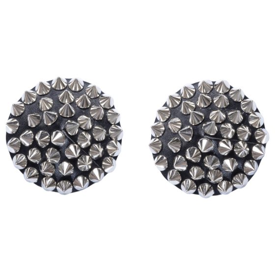 Cottelli - studded nipple sticker (black)