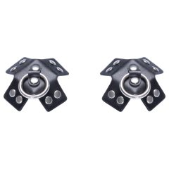 Bad Kitty - Black Pierced Nipple Stickers