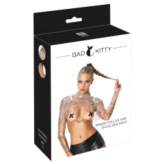 Bad Kitty - chain shoulder ornament (silver)