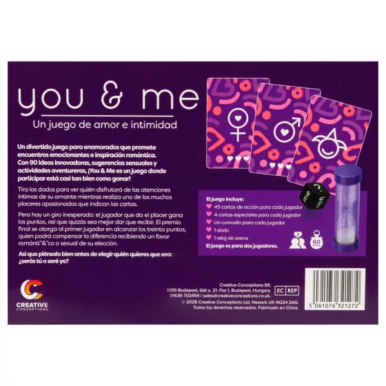 you & me - erotic couples’ game (Spanish)