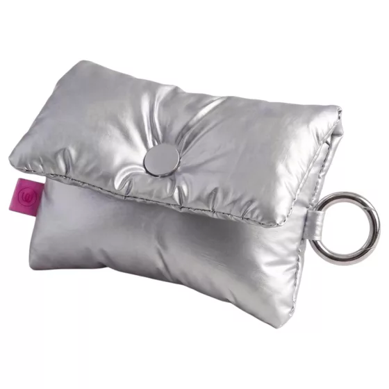 Womanizer Snap - storage pouch with keyring (silver)