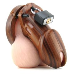 CB-6000 - Luxury Wooden Locking Chastity Cage