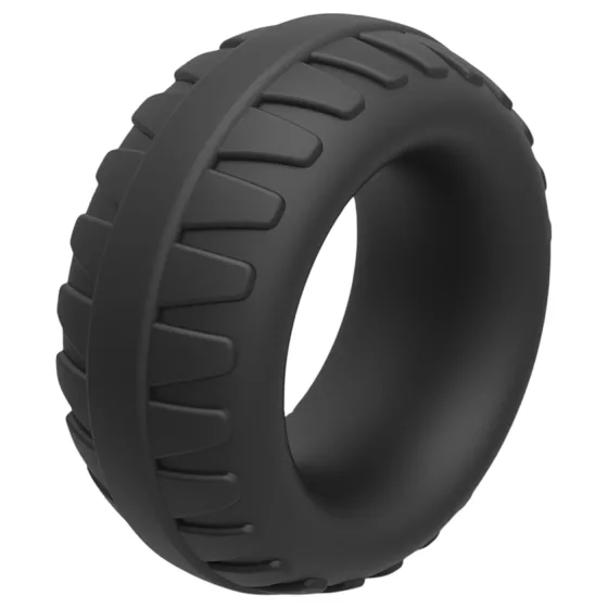 Pulselock Oak - Extra-Thick Silicone Cock Ring (Black) - 40 mm