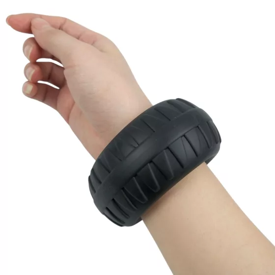 Pulselock Oak - Extra-Thick Silicone Cock Ring (Black) - 40 mm