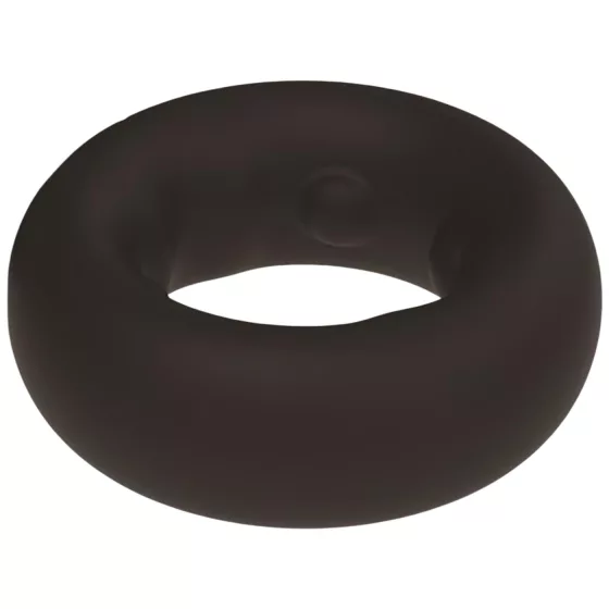 Pulselock Cocktura - dotted silicone penis ring (black) - 27 mm
