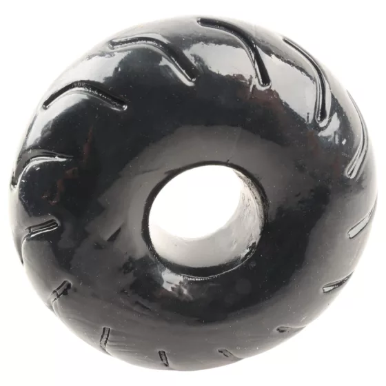 Pulselock Forge - wheel-patterned TPE penis ring (black) - 19 mm
