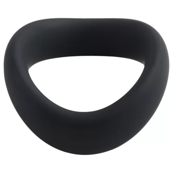 Pulselock Cocktura - twisted silicone cock ring (black) - 47.5 mm