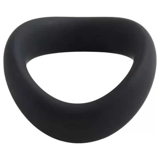 Pulselock Cocktura - twisted silicone cock ring (black) - 50 mm