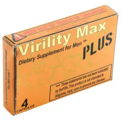   Virility Max Plus - Dietary Supplement Capsules for Men (4ct)