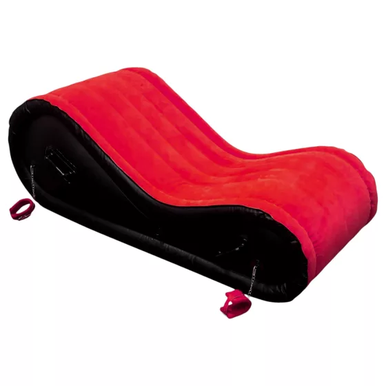 Desirel Magic Pillow - Inflatable BDSM Sex Furniture - with Cuffs (Red)