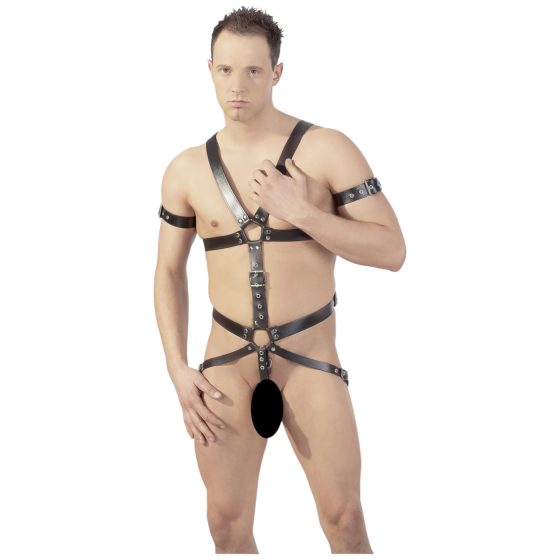 ZADO - Men's Leather Strap Body Harness