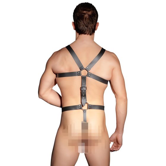 ZADO - Men's Leather Body Harness - Black (S-L)