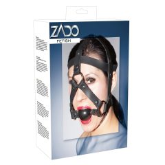 ZADO - Leather Restraint and Gag (Black)