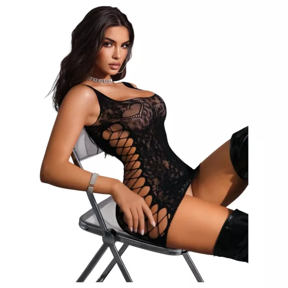 JSY 005 - mesh mini dress (black)