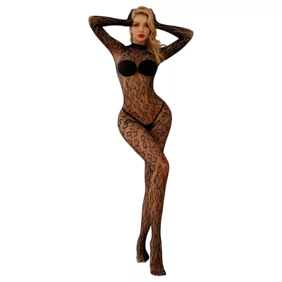 JSY 016 - matte jumpsuit (leopard print)
