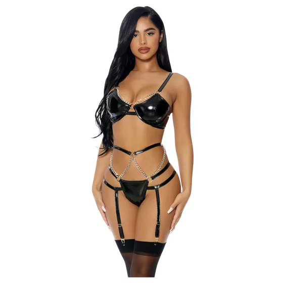 JSY 050 - erotic lingerie set (black)