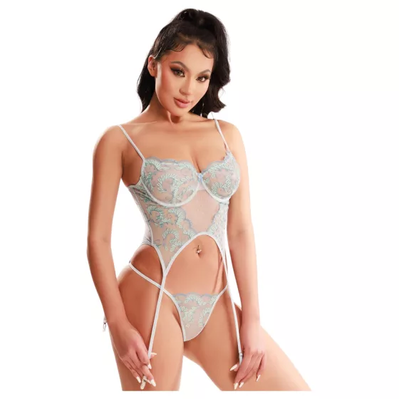 JSY 036 - erotic lingerie set (blue) - L/XL