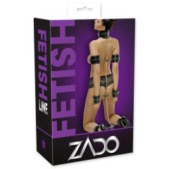 ZADO - Black Leather Bondage Restraint Set