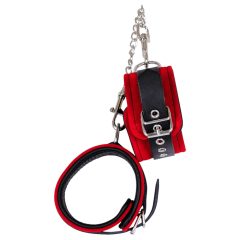 ZADO - Leather Ankle Cuffs (Red)