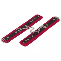 ZADO - Leather Ankle Cuffs (Red)