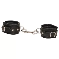 ZADO - Leather Wrist Cuffs with Carabiner (Black)