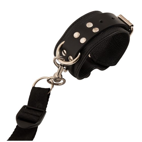 ZADO - Leather bed tie set (black)