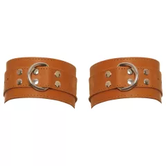 ZADO - Brown Leather Wrist Cuffs