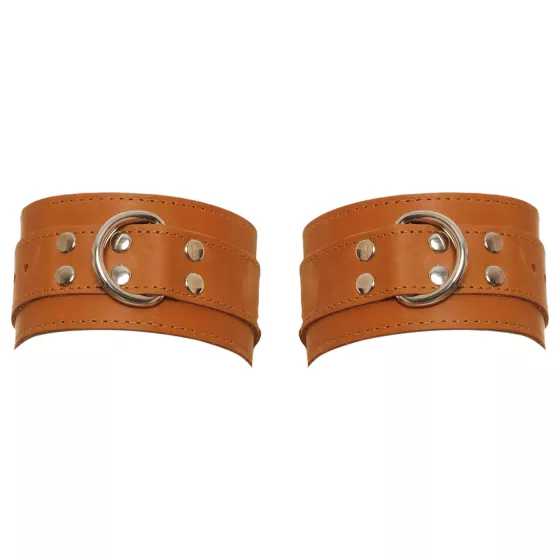 ZADO - Brown Leather Wrist Cuffs