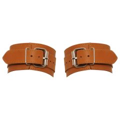 ZADO - Brown Leather Wrist Cuffs