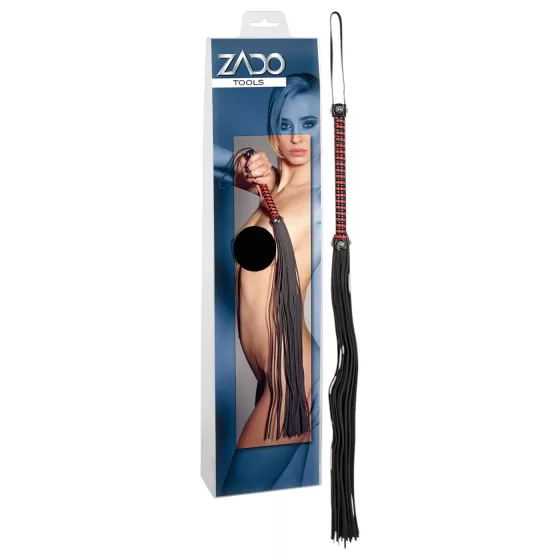 ZADO - Black Leather Long Whip
