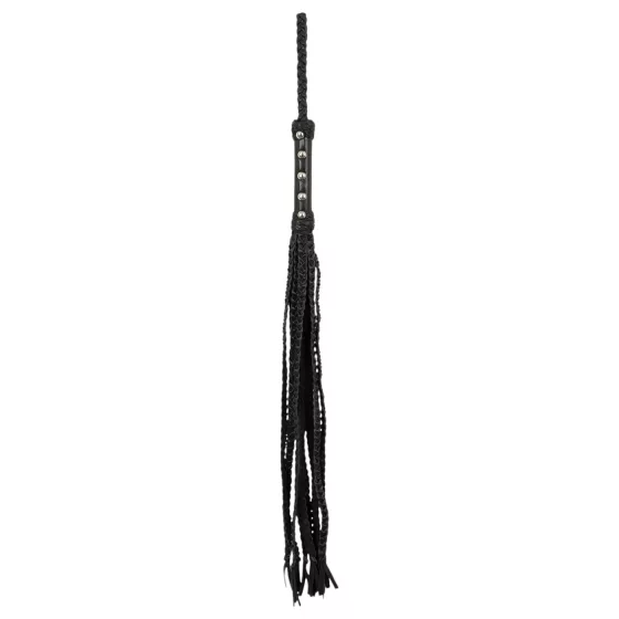 ZADO - 9-Strand Leather Braided Whip (Black)