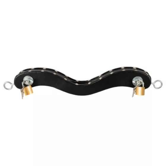 ZADO - leather-covered testicle stockade (black)