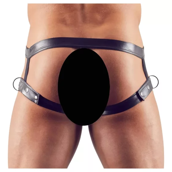 Svenjoyment - Harness with Penis Ring (Black) - M/L