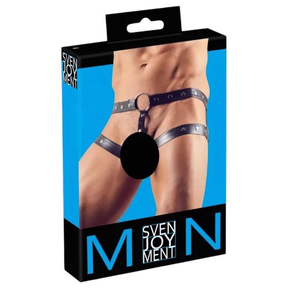 Svenjoyment - Harness with Penis Ring (Black) - M/L
